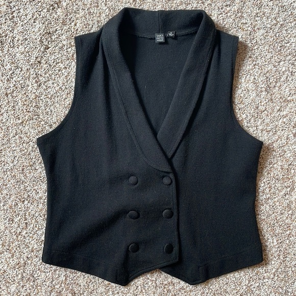 Saks Fifth Avenue Jackets & Blazers - Saks Black Wool vest